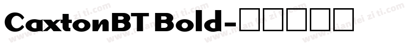 CaxtonBT Bold字体转换